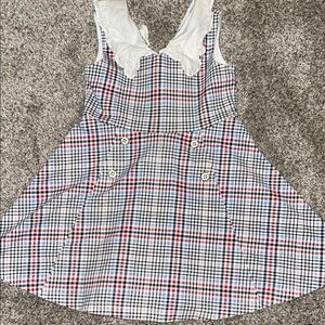 Janie and Jack Red and Blue Plaid Dress